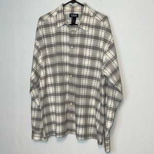 L.O.G.G. Men Multicolor Long Sleeve Button Down Plaid Shirt Size XXL.